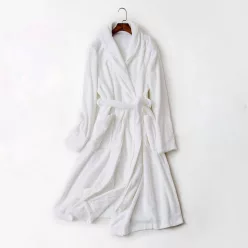   Uniszex pamut-frottír fürdőköntös, szállodai, fehér - 4XL