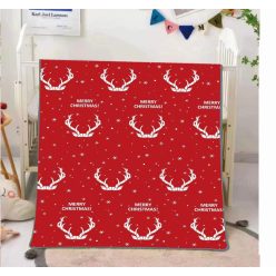 Karácsonyi pléd, agancsos, 150x200 cm