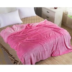 Plüss pléd, rózsaszín, 200x230 cm