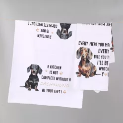 Mikroszálas törlőkendő szett, 6 db-os, tacskós