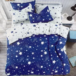 Home Star 7 részes kétoldalas ágyneműhuzat - kék