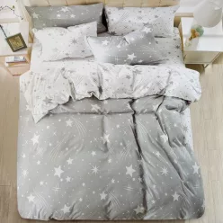   Home Star 7 részes kétoldalas ágyneműhuzat - világosszürke
