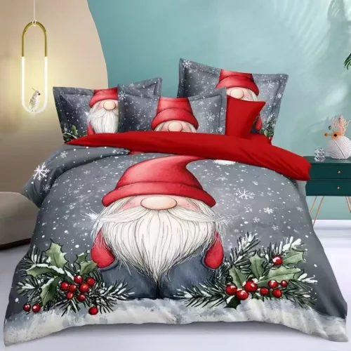 Karácsonyi 6 részes ágyneműhuzat - Mikulás manó