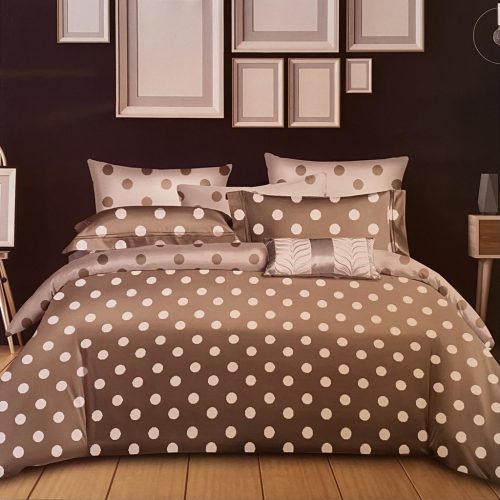 Dotted 4 részes kétoldalas ágyneműhuzat - drapp