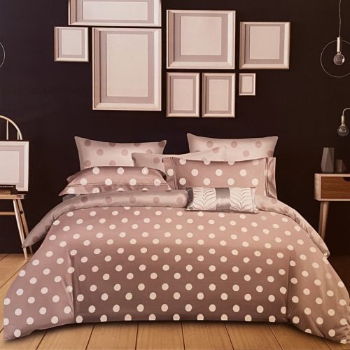 Dotted 4 részes kétoldalas ágyneműhuzat - pasztell lila