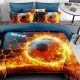 3 részes focis ágyneműhuzat - lángok
