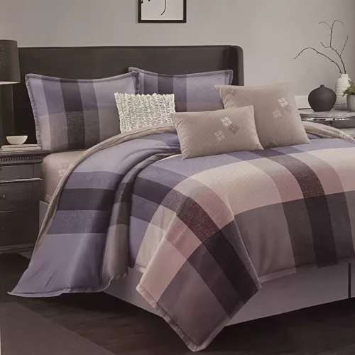 Geometria 6 részes kétoldalas ágyneműhuzat - kockás 2