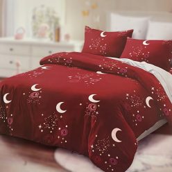   Éjszakai égbolt 7 részes kétoldalas ágyneműhuzat - vörös