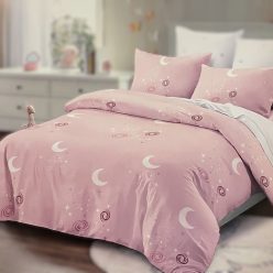   Éjszakai égbolt 7 részes kétoldalas ágyneműhuzat - rózsaszín