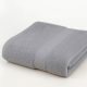 Frottír törölköző bordűrrel, szürke, 70x140 cm