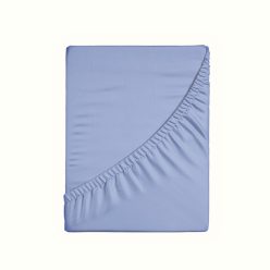 Jersey gumis lepedő, világoskék, 140x200 cm