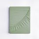 Jersey gumis lepedő, mandulazöld, 140x200 cm