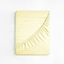 Jersey gumis lepedő, vaj, 200x200 cm