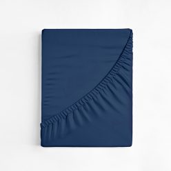 Jersey gumis lepedő, sötétkék, 230x200 cm